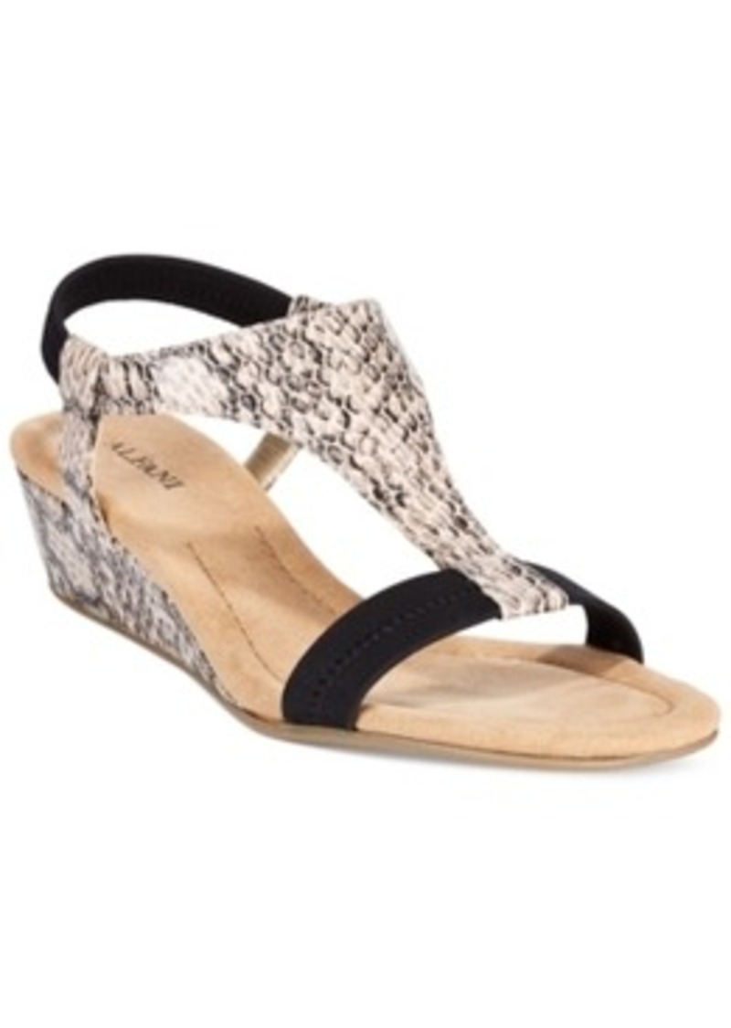 Alfani Alfani Women&#39;s Vacanzaa Wedge T-Strap Sandals, Only at Macy&#39;s Women&#39;s Shoes | Shoes ...