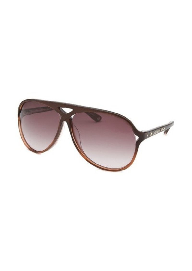 Bebe Bebe Women's Classy Aviator Burgundy Sunglasses | Misc Accessories ...