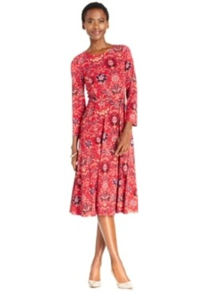 Charter Club Charter Club Petite Printed ALine Midi Dress, Only at