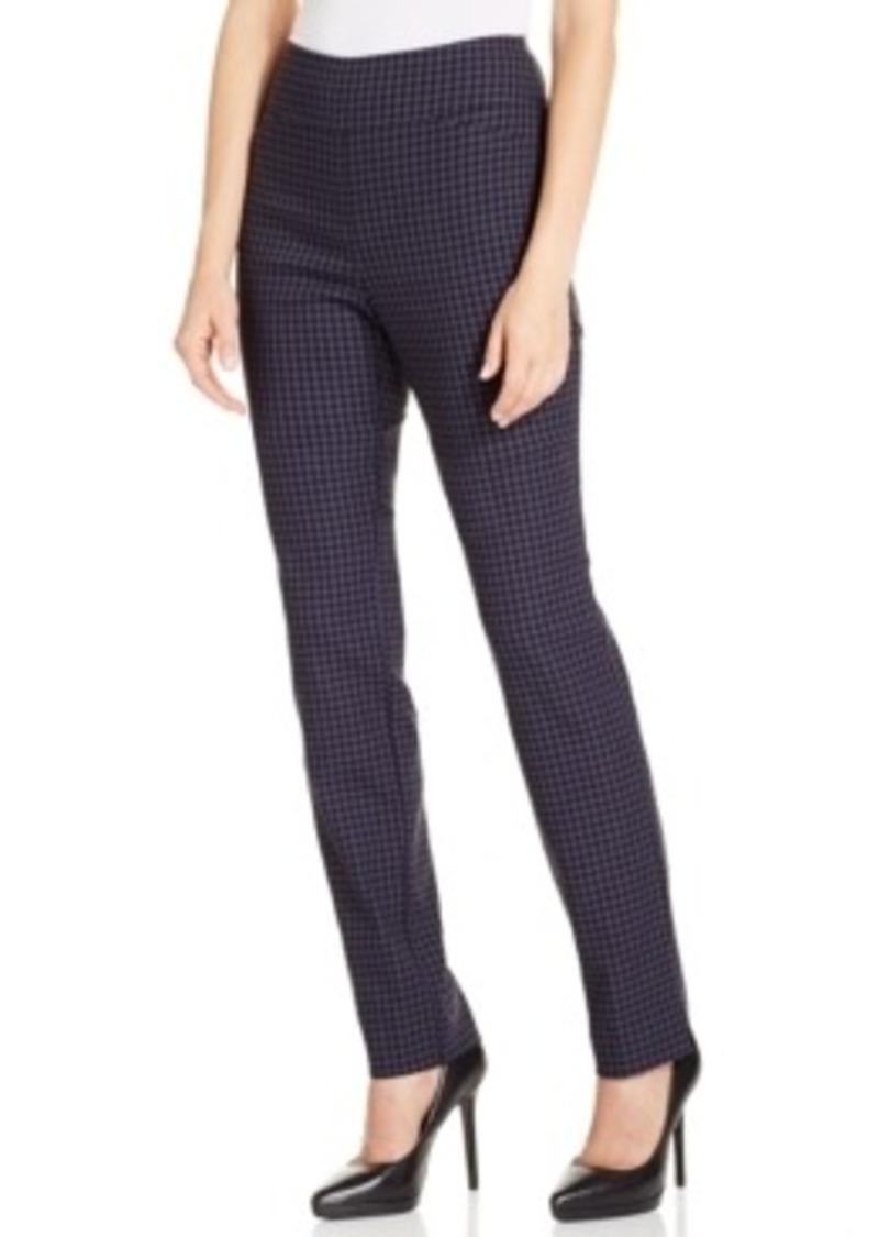 Charter Club Charter Club Slim PullOn Gingham Pants, Only at Macy's