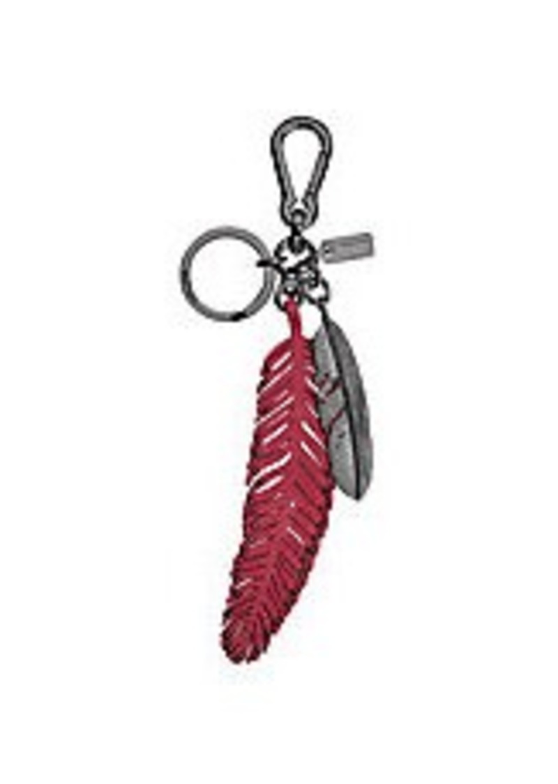 Coach COACH Leather and Metal Multi-Feather Bag Charm | Handbags - Shop It To Me