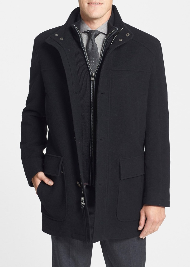 Cole Haan Cole Haan Wool Blend Top Coat with Inset Bib | Outerwear