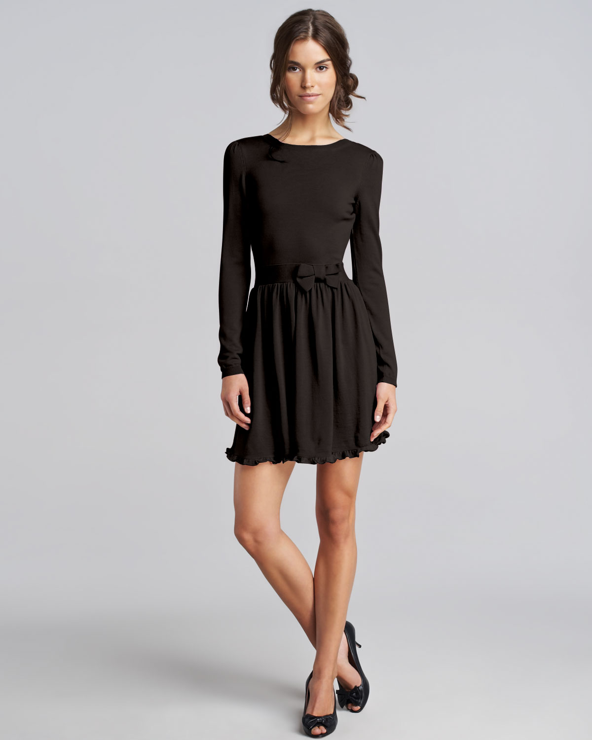 RED Valentino RED Valentino Bow-Waist Wool Dress (Sizes L) | Shop It To