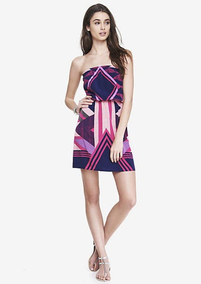 ... â€º Express Dresses Sale (Women's) â€º purple scarf print tube dress