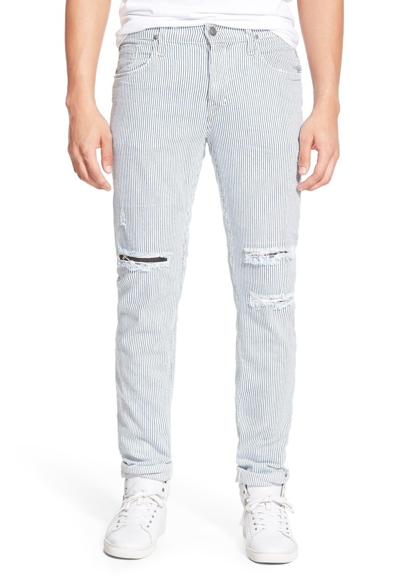 railroad stripe jeans