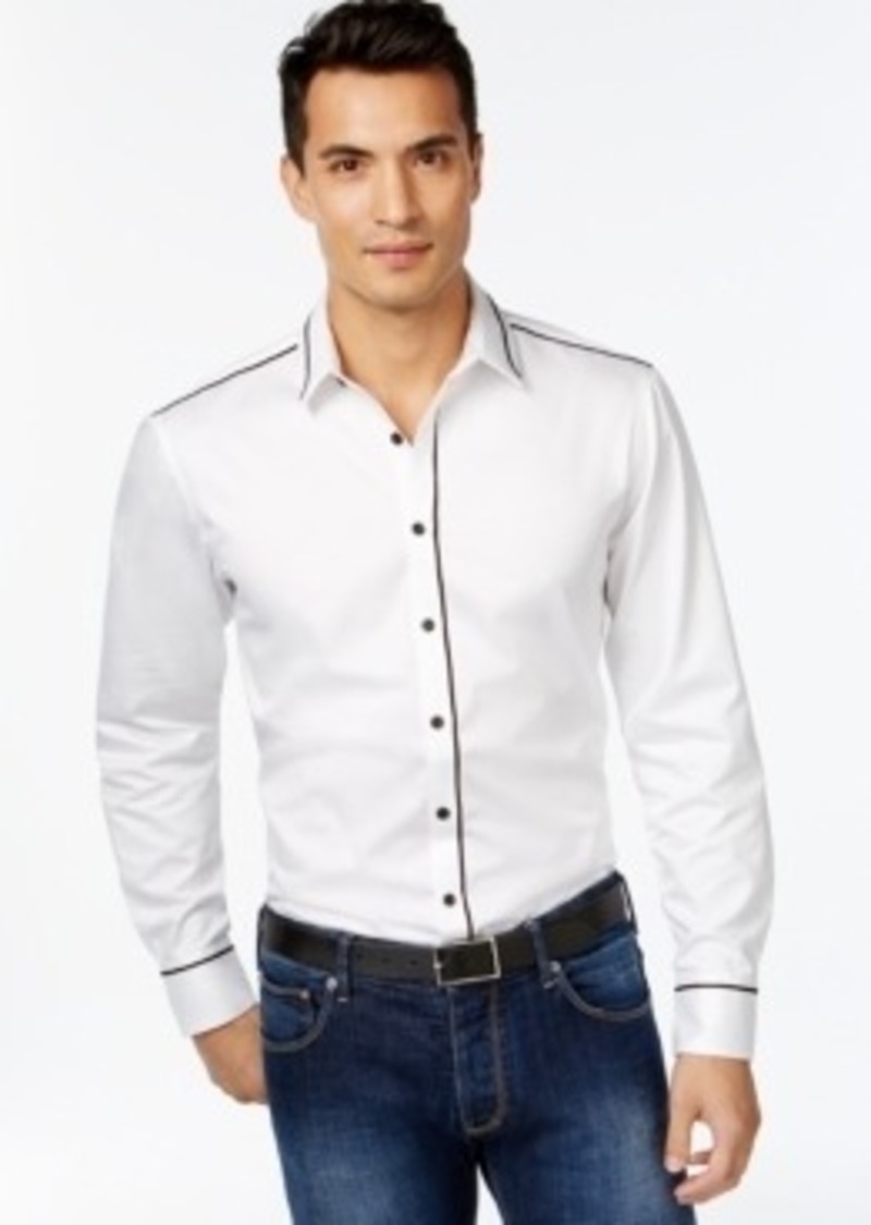 macy's men's slim fit dress shirts