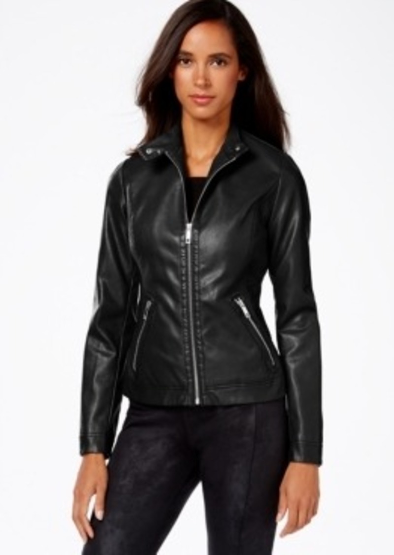 INC International Concepts Inc International Concepts Faux-Leather Jacket, Only at Macy&#39;s ...