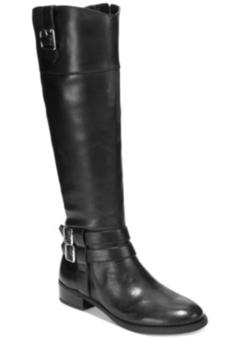 INC International Concepts Inc International Concepts Fahnee Leather Wide Calf Riding Boots ...