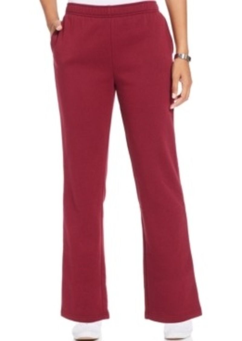 karen scott petite fleece pants