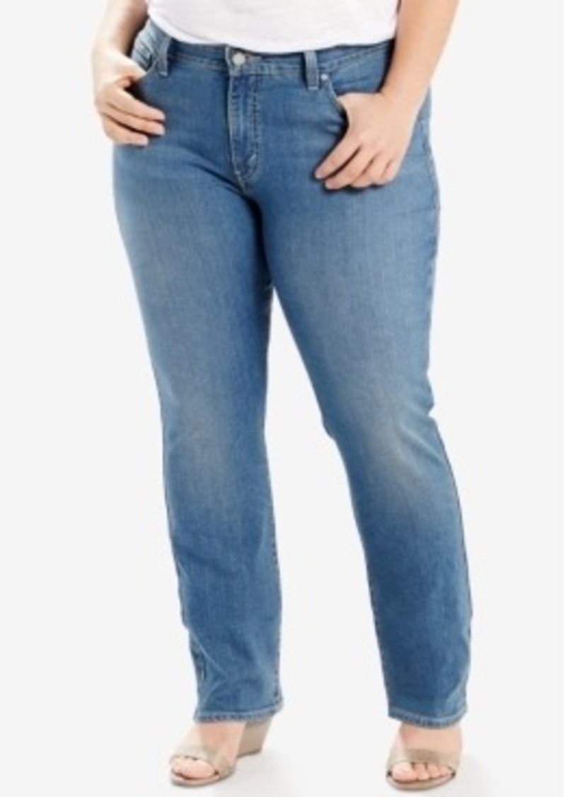 levi's plus size wide leg jeans