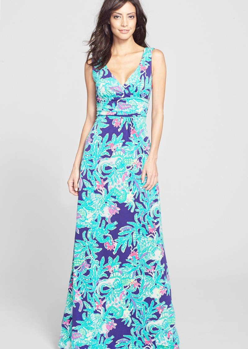 Lilly Pulitzer Lilly Pulitzer® Sloane Stretch Cotton Maxi Dress