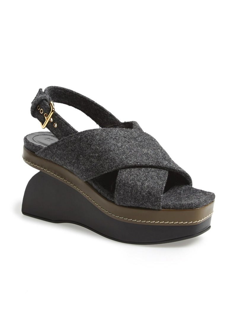 All Sales › Marni › Shoes › Marni Peep Toe Wedge Sandal (Women)