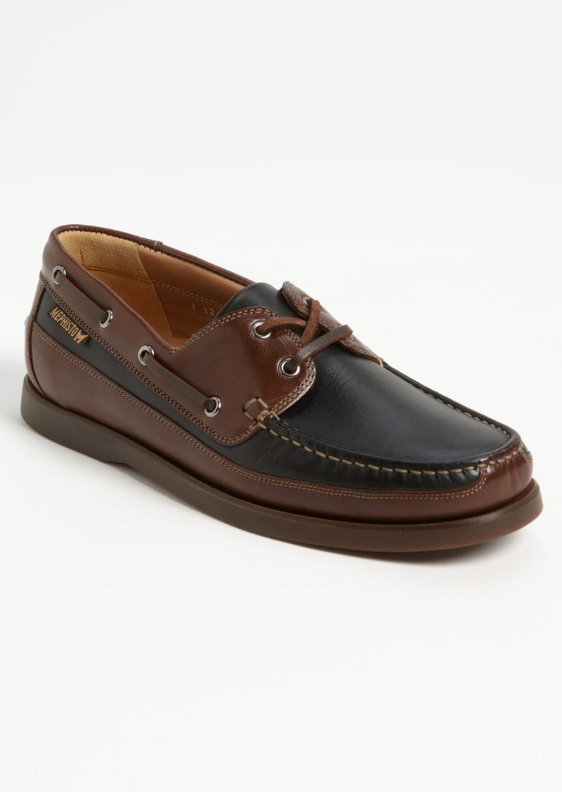 Mephisto Mephisto Boating Water Resistant Leather Boat Shoe Men