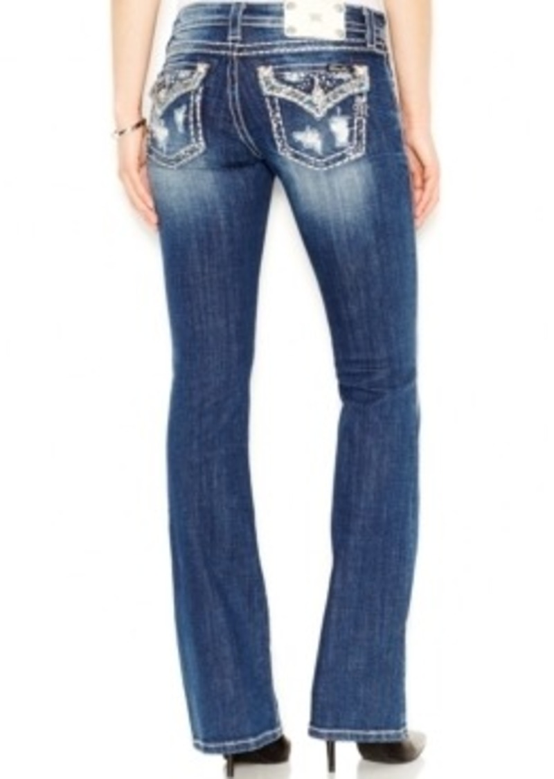 Miss Me Miss Me Paisley Embellished Bootcut Jeans Medium Blue Wash Denim Shop It To Me 8590